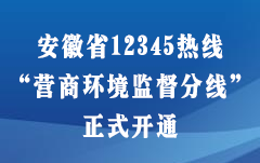 安徽省12345热线“营商环境监督分线”正式开通